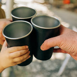 16 oz Steel Pint Cups - cheers