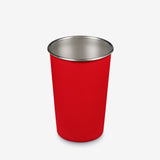 16 oz Steel Pint Cup - Red